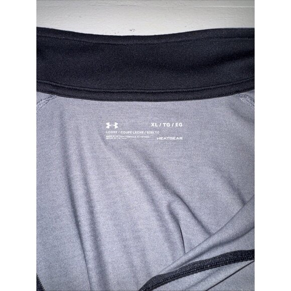 Under Armour Men's XL Loose 1/4 Zip Long Sleeve HeatGear Loose Fit Grey Shirt - Picture 8 of 11